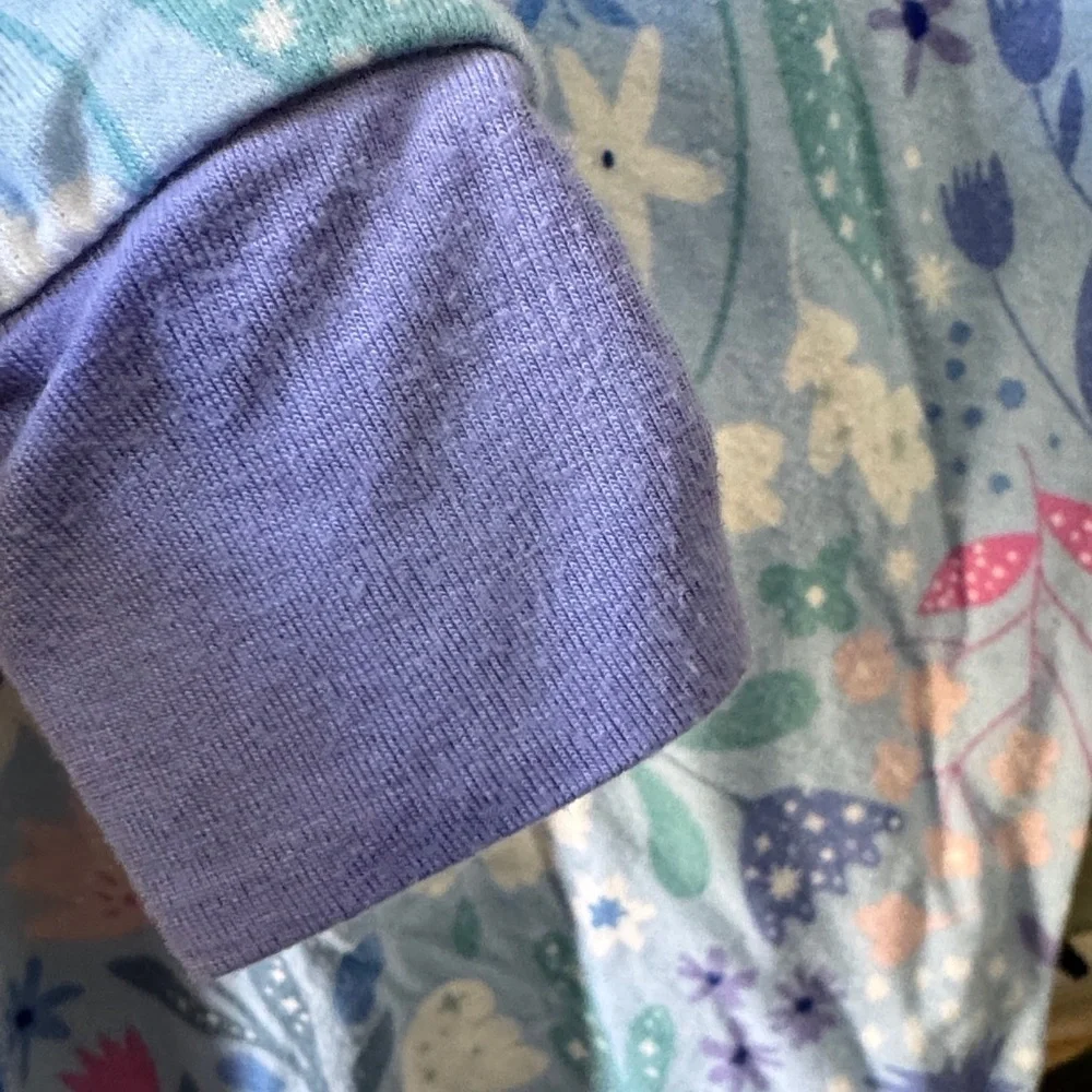 Little Sleepies Pastel Floral Long Sleeve Top 3t